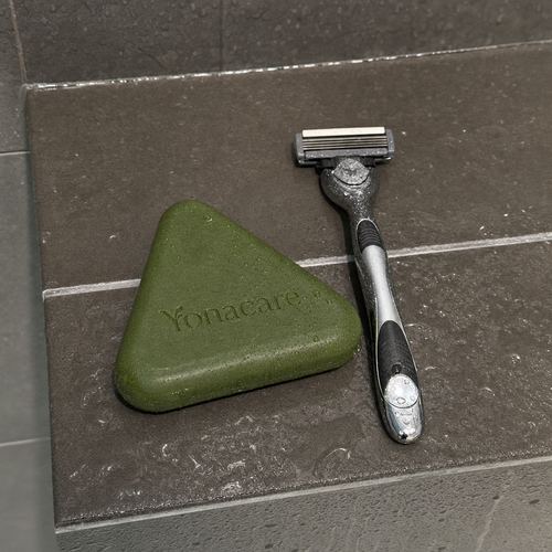 Yonacare bar on shower ledge